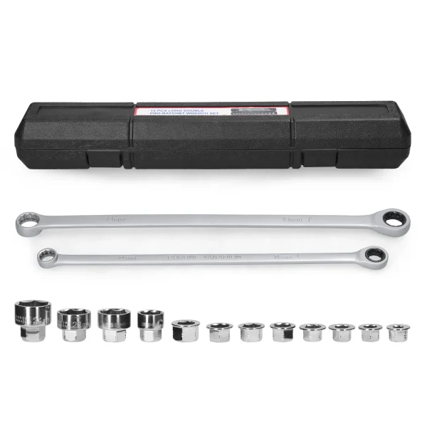 15in1 Multifunctional Ratchet Wrench Sleeves Set Auto Repairs Maintenance Tool Set Household Hardware Combination Tool Set